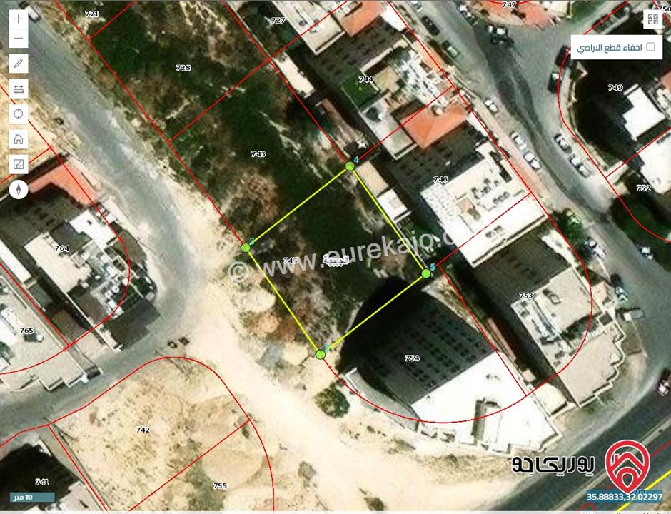 ارض مميزة مساحة 750م للبيع في عمان - الجبيهة ابو العوف طلوع المغناطيس 