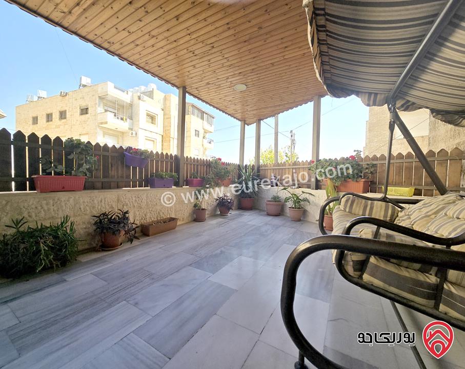 شقة ارضية مساحة 130م للبيع مع تراس ومدخل خاص بسعر مميز في عمان - خلدا