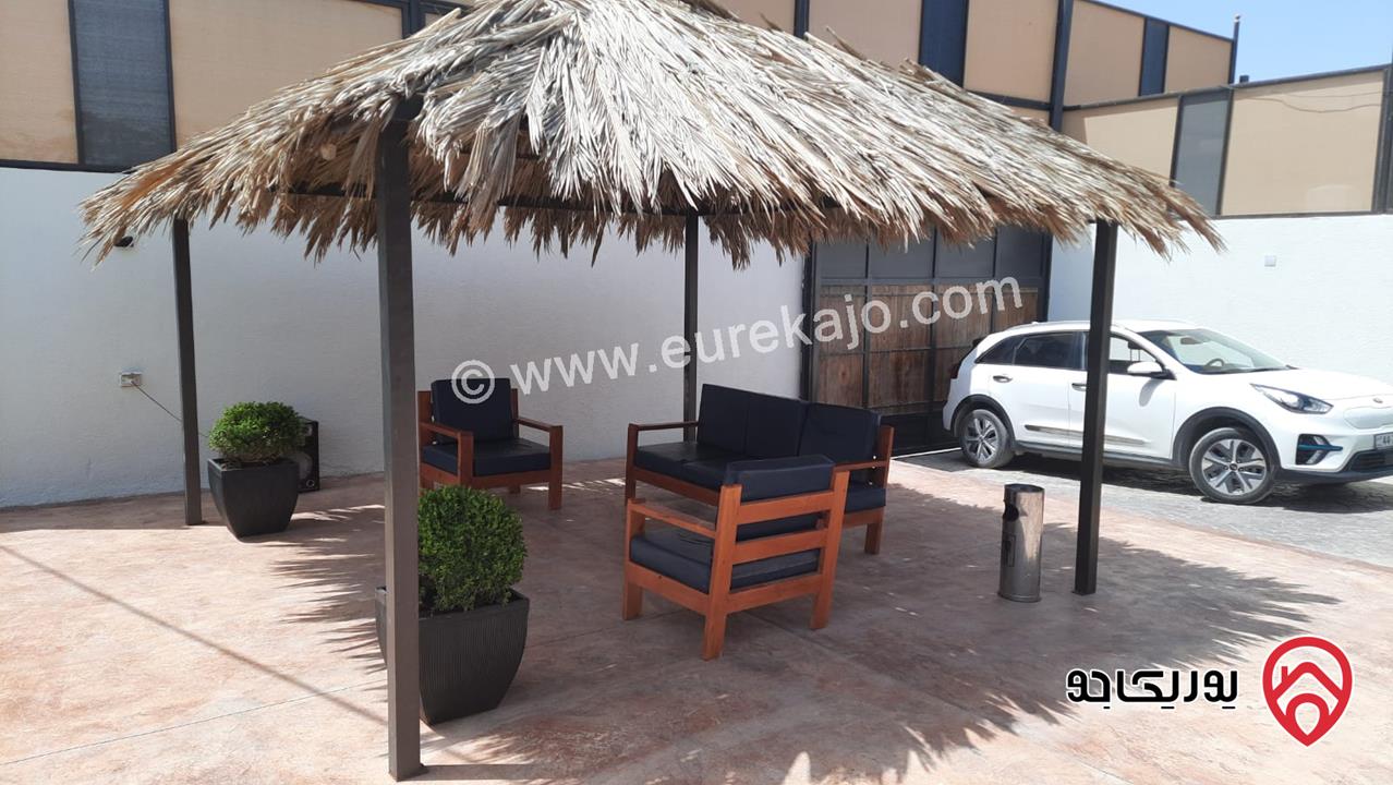 شاليه مساحة الأرض 527م والبناء 122م للبيع في البحر الميت منطقة الجوفة