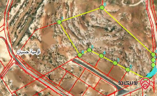 ارض مساحة 7 دونم و 500م للبيع في عمان - قرمية حسبان من اراضي ناعور
