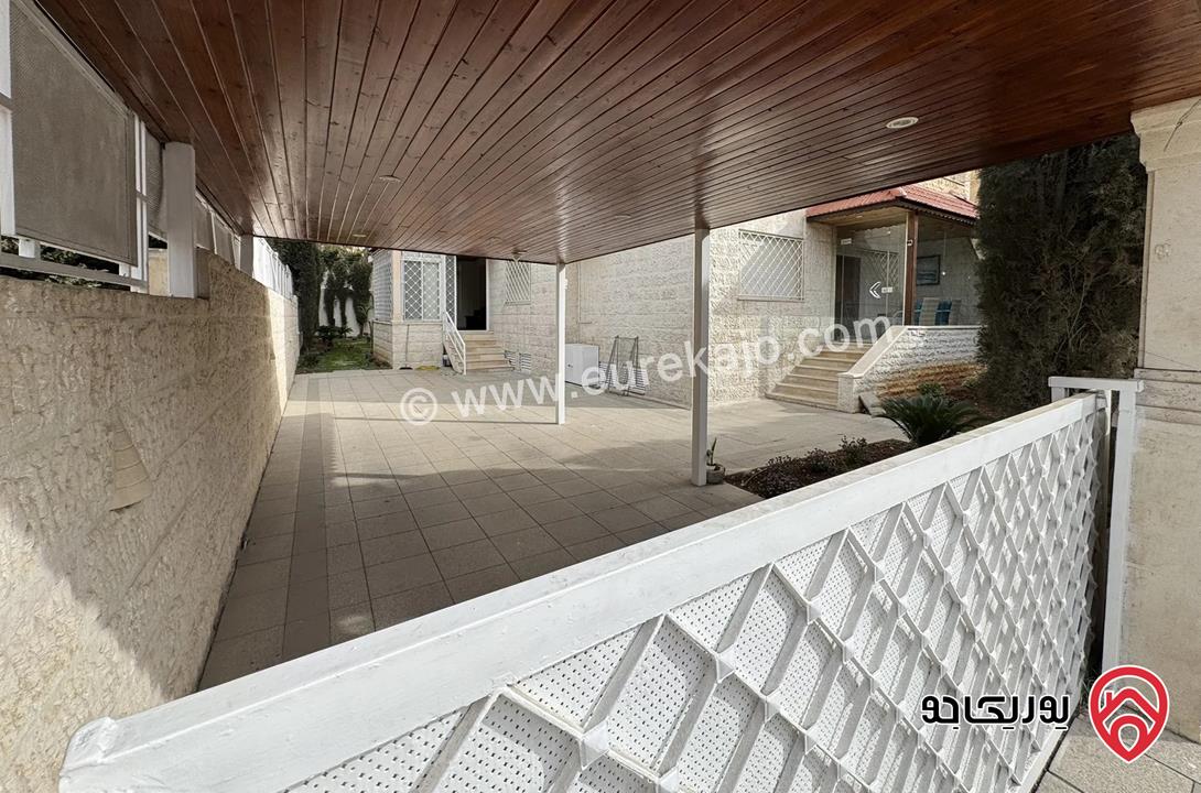 شقة أرضية مساحة 200م داخلي و 150م خارجي للايجار في عمان - ام السماق 