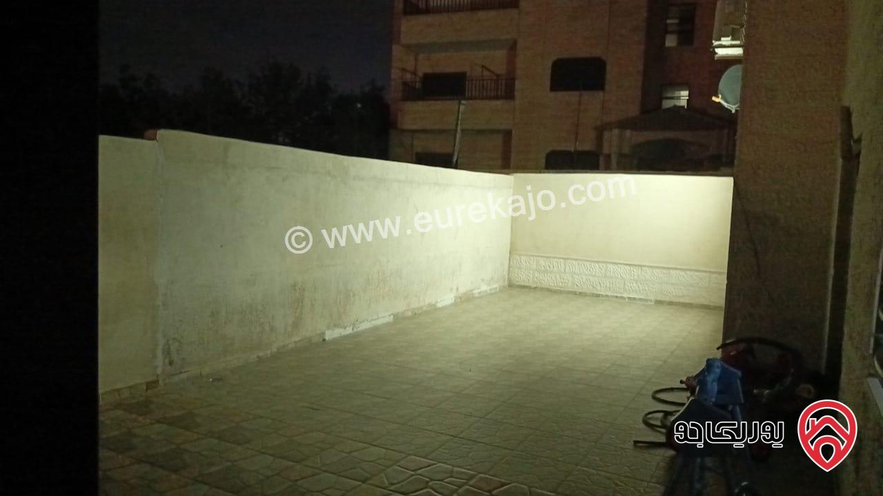 شقة سوبر ديلوكس طابق أرضي مساحة 145م مسطح بناء + ترسات 110م للبيع في عمان - طريق المطار 