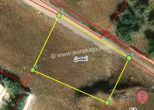 ارض 750م للبيع في اربد - من اراضي الحصن ضمن حوض قطعة الاصبح 