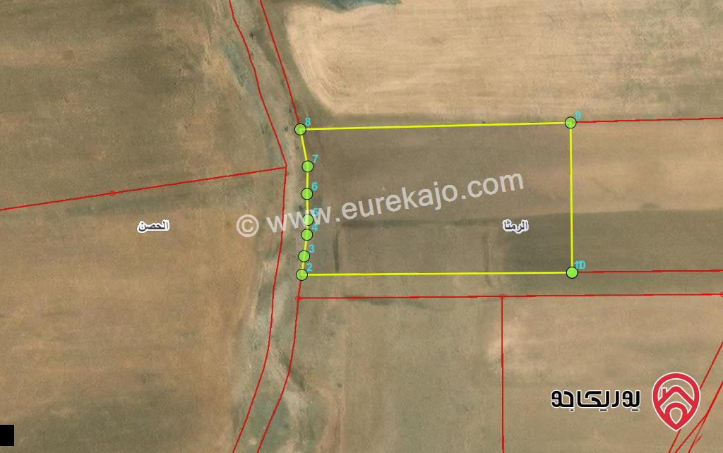 قطعة ارض مساحة 4501م للبيع في اربد جنوب شارع الصوامع وبالقرب من شارع الاربعين 