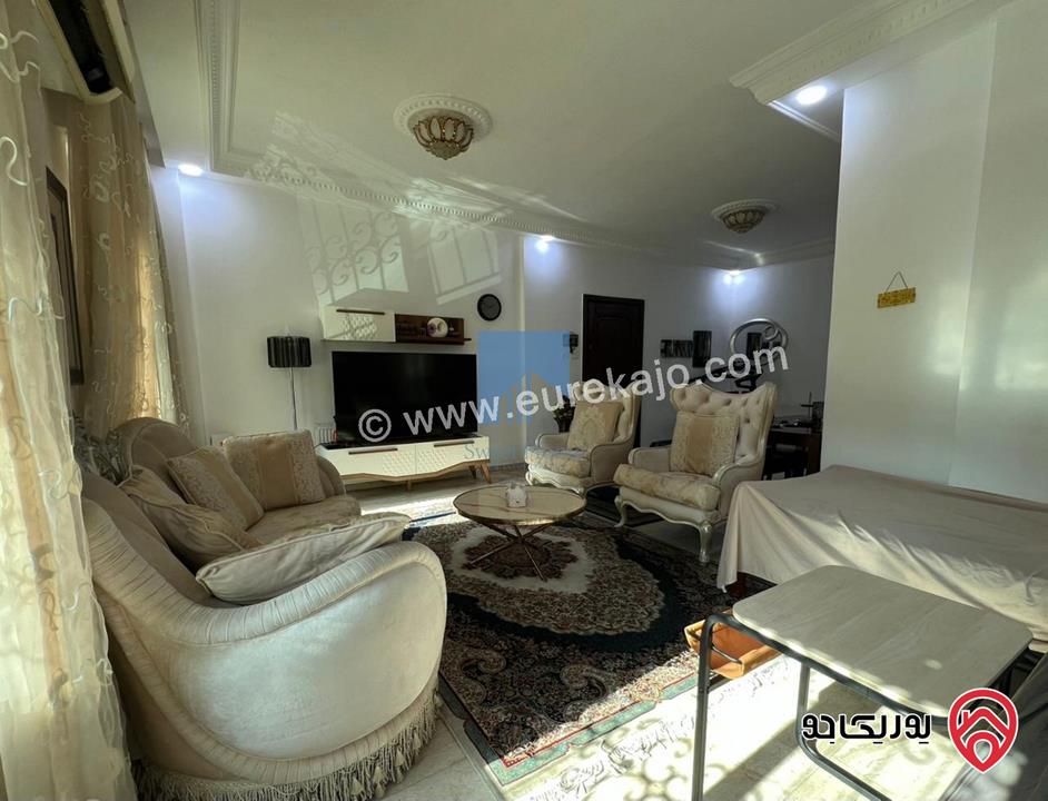 شقة فاخرة للبيع في عمان - الرابية طابق ارضي معلق 127م تشطيب سوبر ديلوكس بسعر مغري