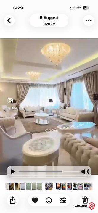 فيلا مساحة 1 دونم و 100م على أرض 850م للبيع في عمان - ام اذينة