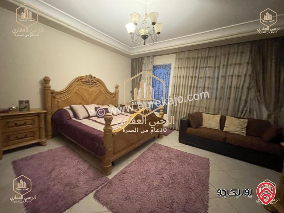 شقة مفروشة ارضية مساحة 240م داخلي و 100م خارجي للايجار في عمان - ضاحية الرشيد 