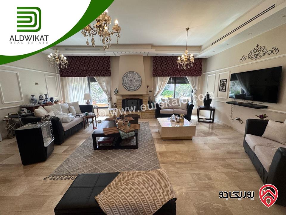 فيلا مستقلة للبيع في عمان - دابوق/ الفردوس مساحة البناء 940م ومساحة الارض 850م ومساحة الحديقة 400م والترس 50م
