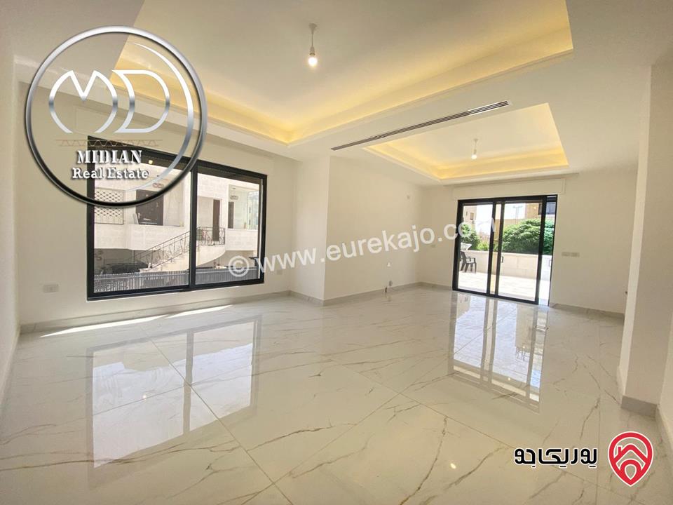 شقق شبه ارضي جديدة للبيع في عمان - حنو الصويفية مساحات 155م & 160م مع تراسات و حدائق تشطيبات و ديكورات عصرية فاخرة 