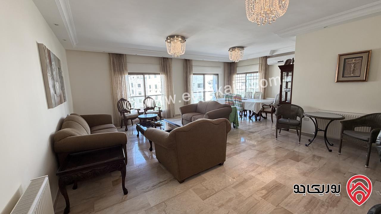 شقة مفروشة فاخرة مساحة 253م للبيع في عمان – الصويفية