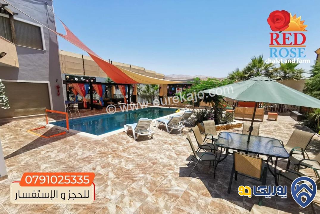 شاليه - مزرعة RED ROSE chalet and farm للايجار اليومي في البحر الميت