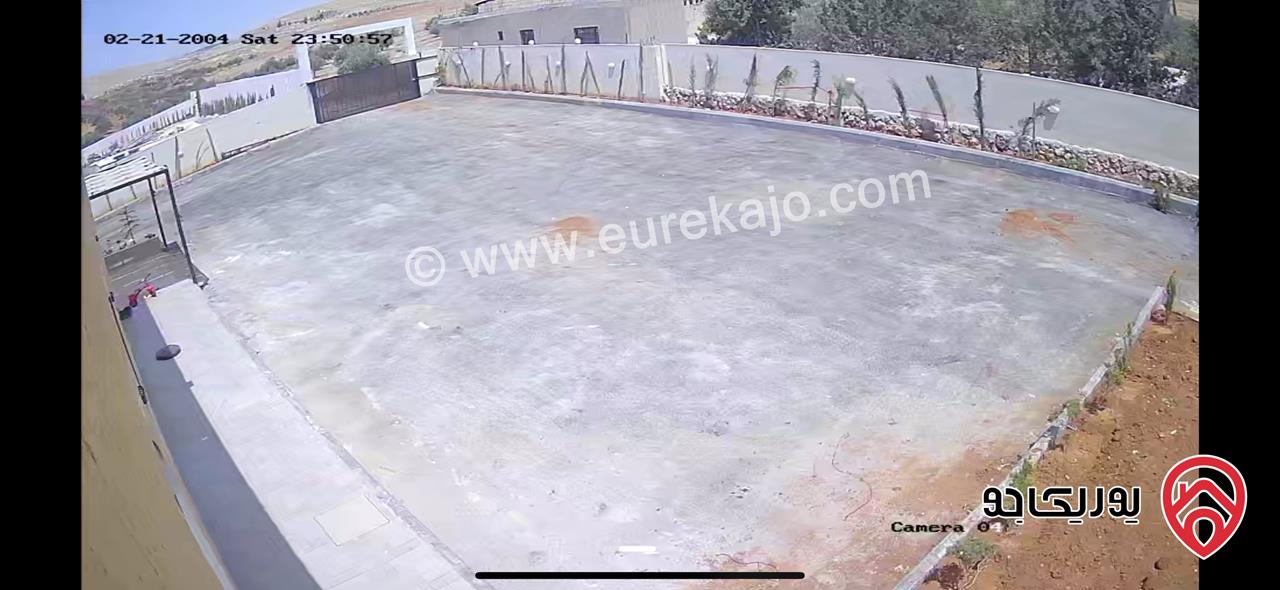 مزرعة مساحة الأرض 4 دونم والبناء 350م للبيع في المفرق - منطقة عين المعمرية شرق جرش