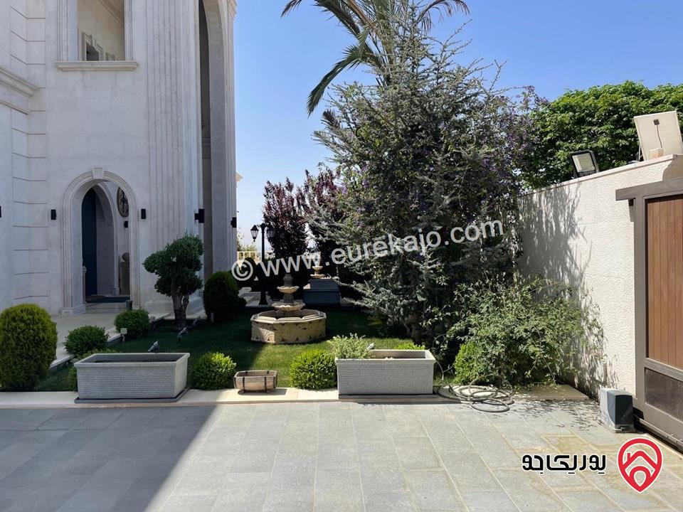 قصر فاخر مساحة البناء 2000م على أرض 2 دونم و 650م للبيع في عمان - دابوق 