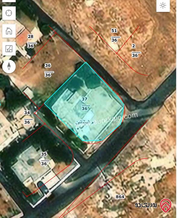 قطعة أرض مميزة على شارعين مساحة 750م للبيع في عمان - بالقرب من طريق المطار ب 3 دقائق - خلف جامعة الزيتونة 