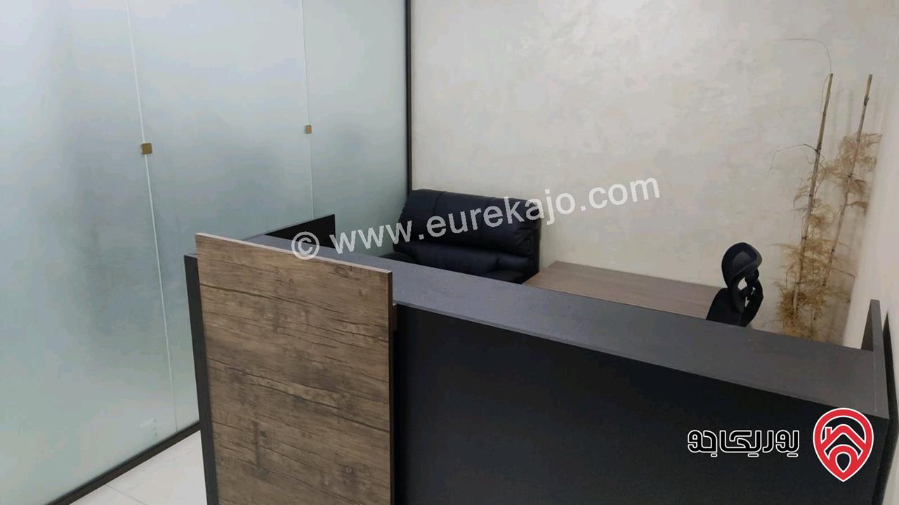 مكتب مفروش مساحة 47م للبيع بالاقساط في عمان - خلدا شارع الجاردنز بالقرب من اشارة العساف وبالقرب من المستشفى السعودي 