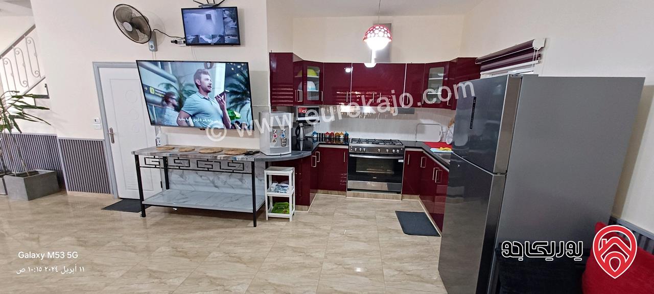 شاليه مساحة الأرض 405م والبناء 158م للبيع في البحر الميت - منطقة الرامة