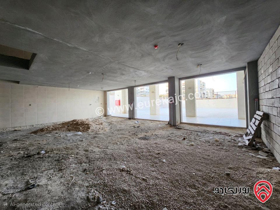 محلات تجارية داخلية مساحة 440 م مع ساحة مطلة للإيجار في عمان - شفا بدران 