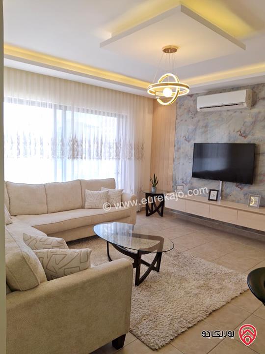 شقة فاخرة مفروشة مساحة 100م طابق أول للايجار في عمان - عبدون