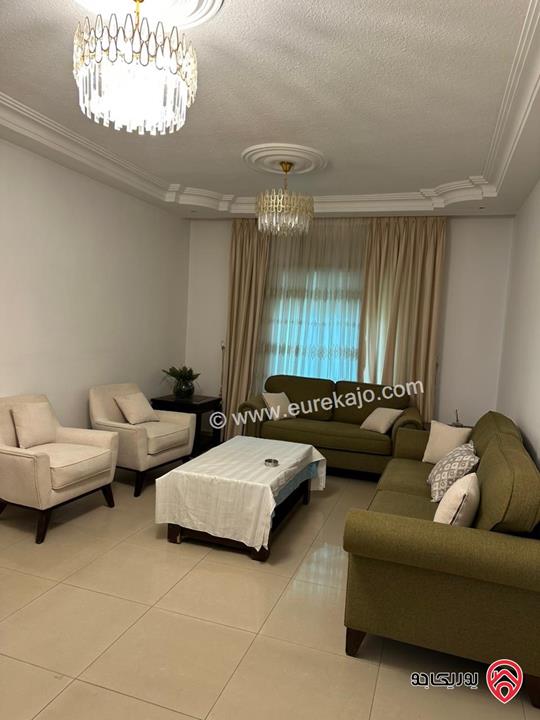 شقة مفروشة مساحة 160م طابق ثاني للإيجار في عمان - ضاحية الرشيد للعائلات فقط 