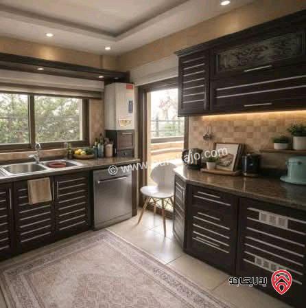 شقة مفروشة شبه ارضي مساحة 165م مع ترس 50م للايجار في عمان - ضاحية النخيل