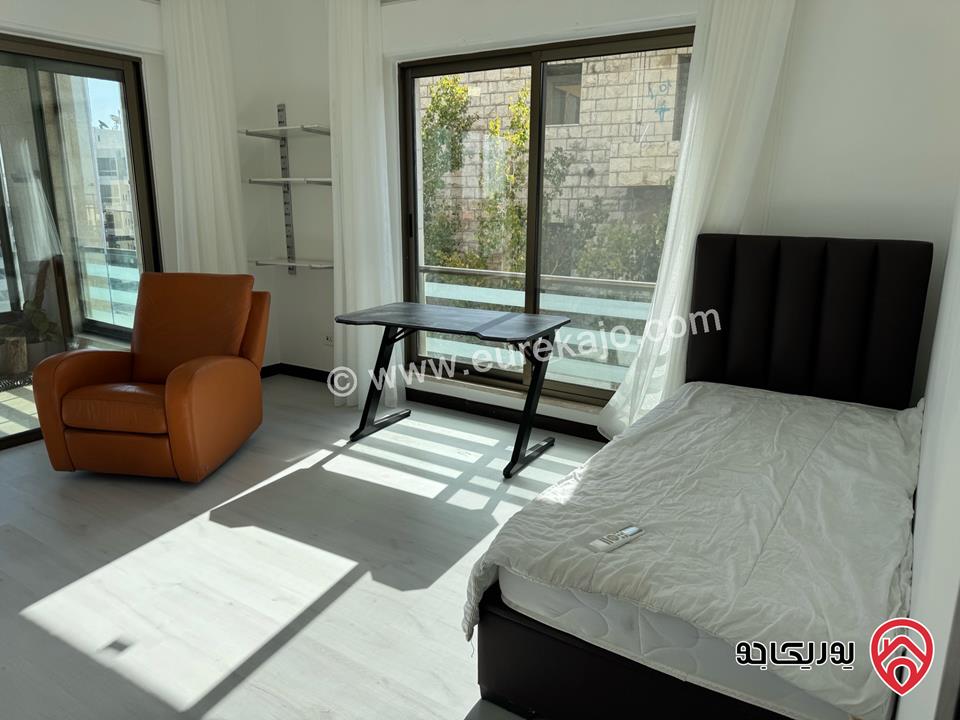 Furnished apartment For Rent in Amman, between 4th-5th circle, 298 square meters, 3 bedrooms, and office.