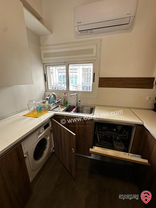 شقة مفروشة طابق أرضي مساحة 117م للايجار في عمان - اللويبدة