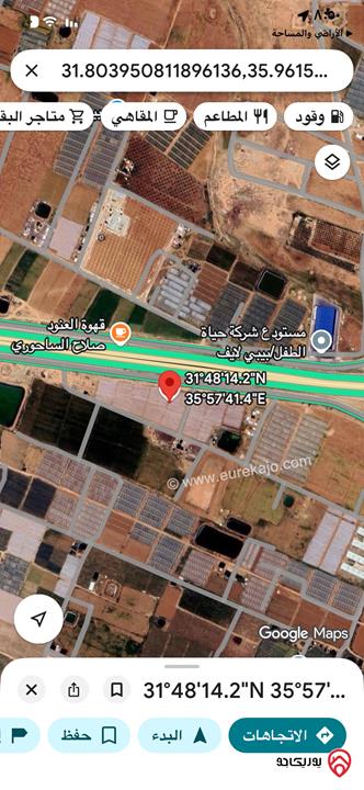 أرض مساحة 13 دونم و 340م للبيع في عمان - الطنيب