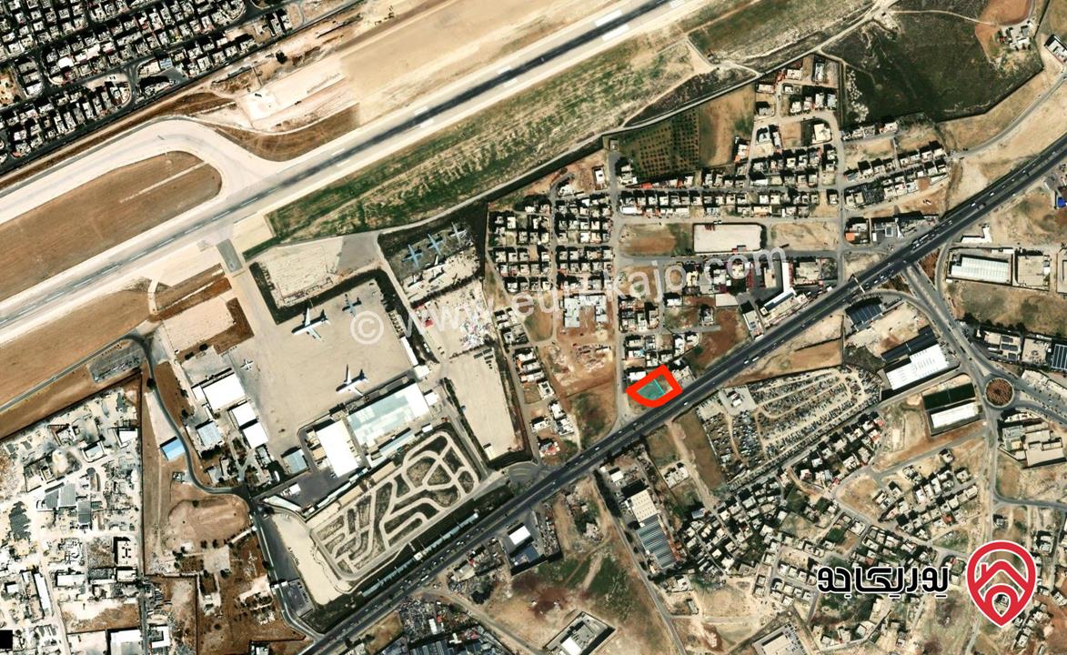 أرض مساحة 2330م تجاري معارض للبيع في عمان - ماركا / شارع الحزام بالقرب من مطار ماركا و مقابل محطة المناصير