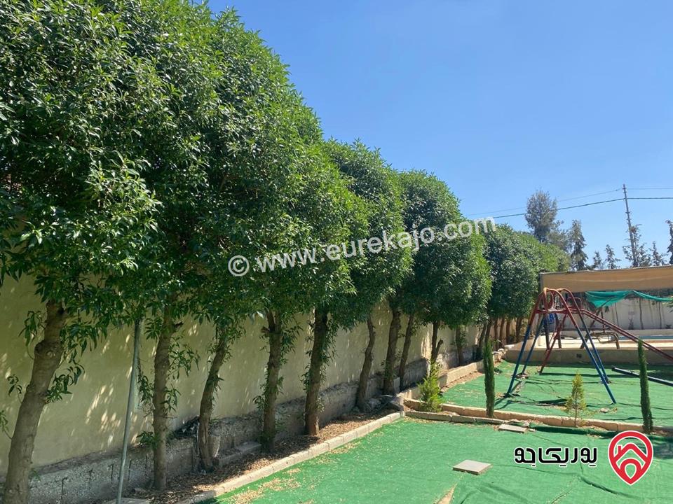 مزرعة مساحة الأرض 980م والبناء 110م للبيع في عمان - موبص / تبعد عن شارع الأردن 5 دقائق