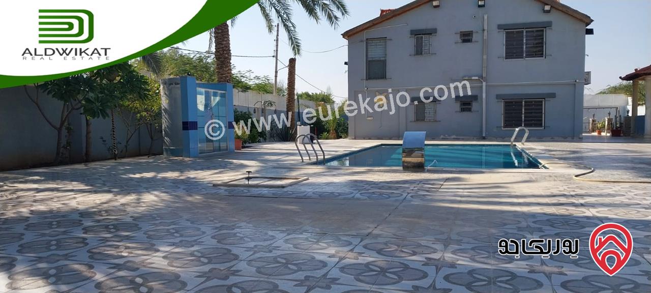شاليه مميز مساحة البناء 180م على أرض 1300م للبيع في الغور الشونة الجنوبية