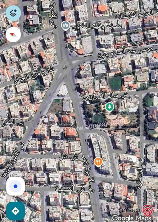 ارض مساحة 1150م للبيع في عمان - ام السماق قرب مسجد التلاوي 