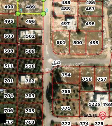 قطعة ارض مساحة 990م للبيع في اربد - دابوليا اراضي تقبل