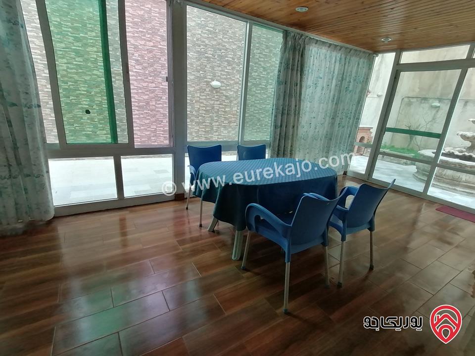 شقة ارضية مساحة 196م مفروشة مع حديقة 150م للبيع في عمان - الدوار الرابع مقابل جسر عبدون - المنطقة الدبلوماسية