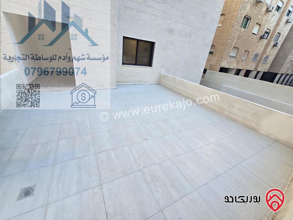 شقة فارغة شبه أرضية مساحة 120م للبيع في عمان - ضاحية الرشيد جديدة لم تسكن بعد 