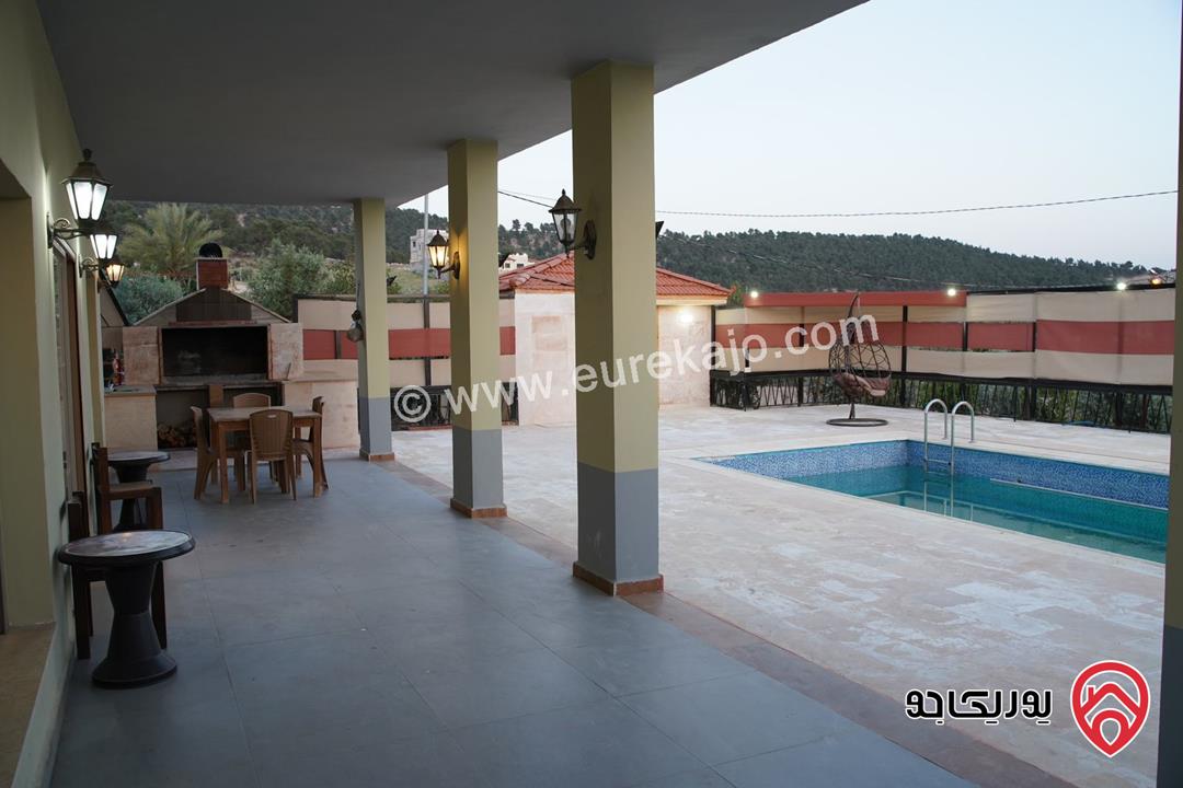 مزرعة مساحة الأرض 4092م والبناء 180م للبيع في جرش