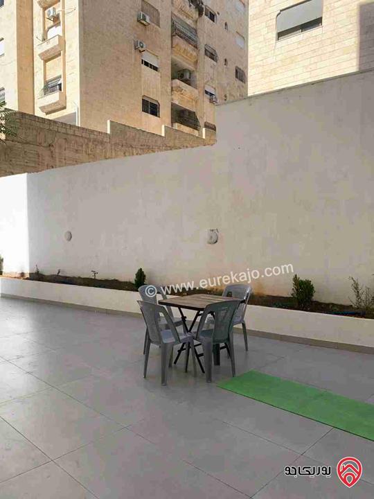 شقة شبه أرضية مساحة 187م داخلي و 145م خارجي للبيع في عمان - ضاحية الرشيد