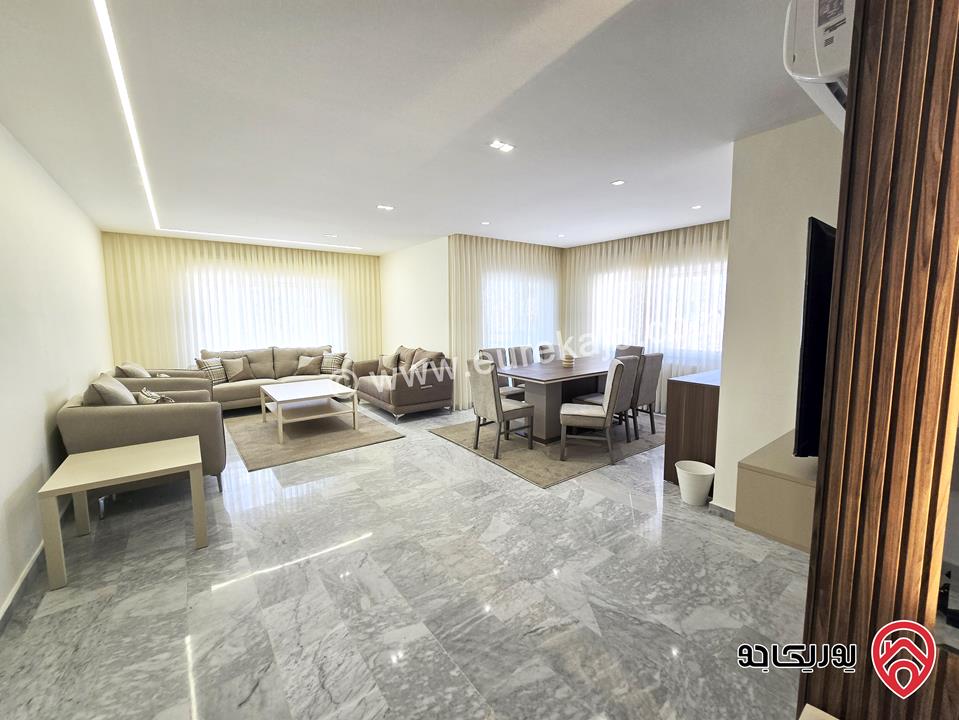 شقة فخمة مفروشة طابق ثالث مساحة 200م للإيجار السنوي في عمان - عبدون الحي الدبلوماسي 