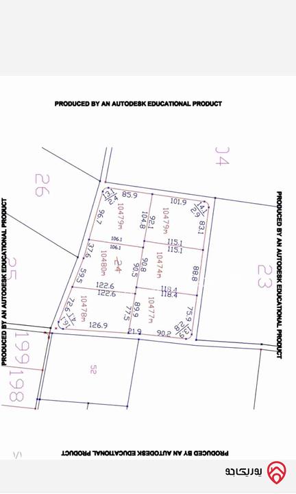 قطعة ارض مساحة 68 دونم للبيع فى عمان - خان الزبيب