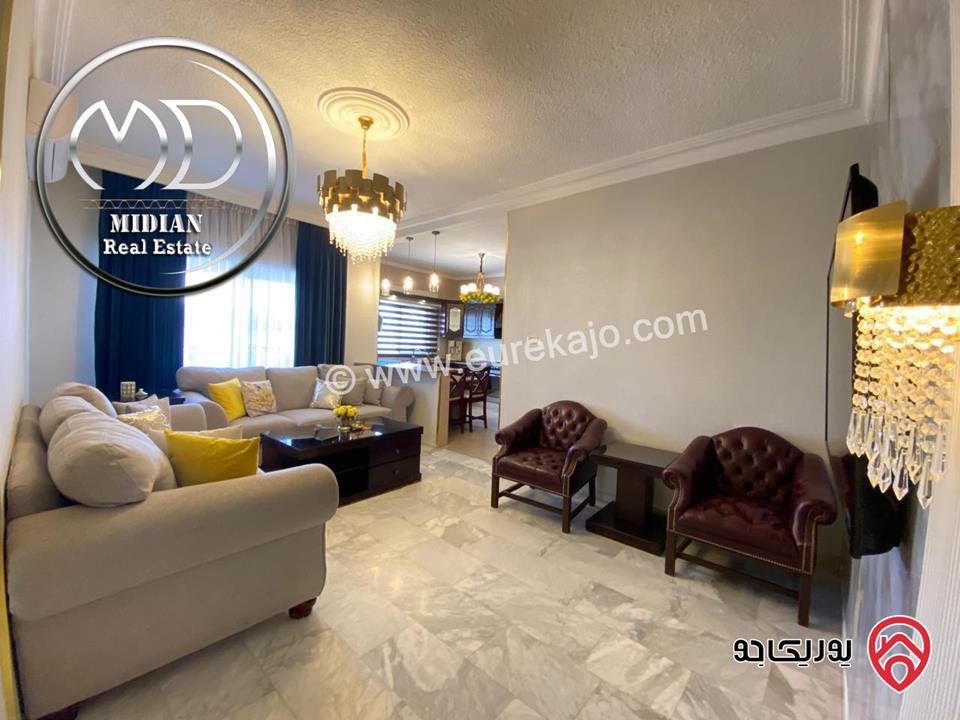 شقة مفروشة للايجار في عمان - ام السماق مساحة 210م طابق ثاني تشطيبات وديكورات فاخرة اطلالة جميلة