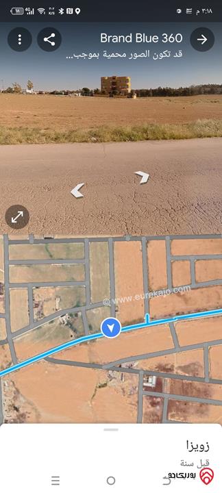 ارض مساحة 400م للبيع في عمان - طريق المطار زويزا متوفر جميع الخدمات منطقة فلل وشاليهات