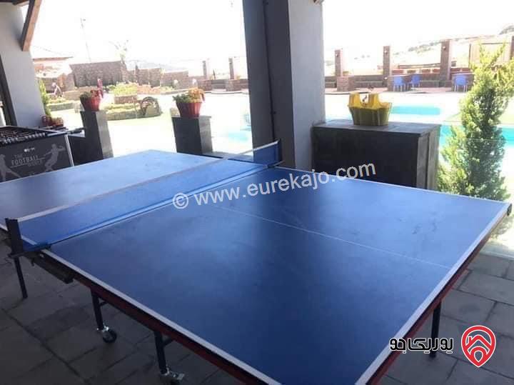 مزرعة مساحة الأرض 3425م والبناء 180م للبيع في جرش - بعد جامعة جرش، منطقة عين النبي * تبعد عن صويلح 40 دقيقة