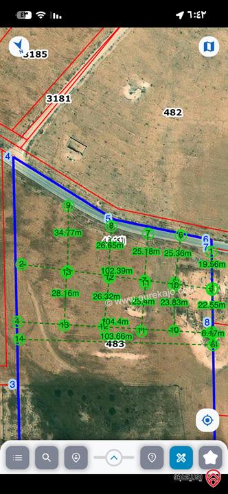أراضي مساحة 500م للبيع في عمان - الكتيفه 