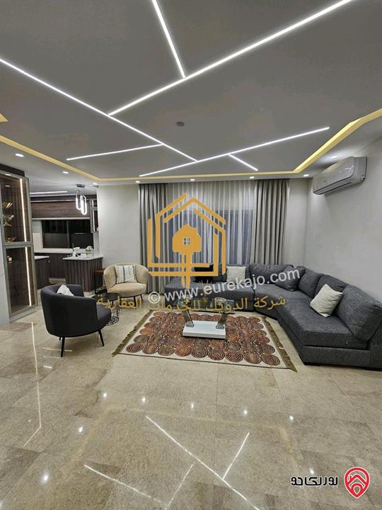 شقة مفروشة فاخرة سوبر ديلوكس مساحة 110م طابق أول للايجار في عمان - دير غبار 