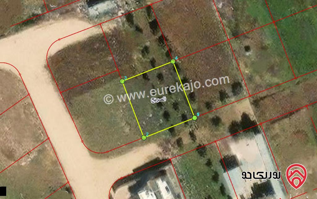 قطعة ارض مساحة 542م للبيع في اربد - جنوب صالة السفير 