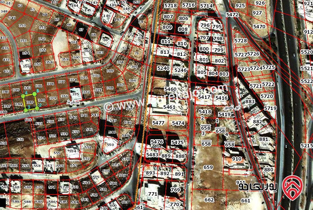 قطعة ارض مساحة 500م للبيع من اراضي شمال عمان صافوط من ضمن اسكان المهندسين