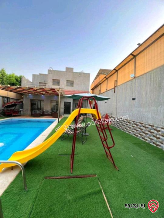 مزرعة مساحة الأرض 289م والبناء 120م للبيع في البحر الميت جوفة الكفرين