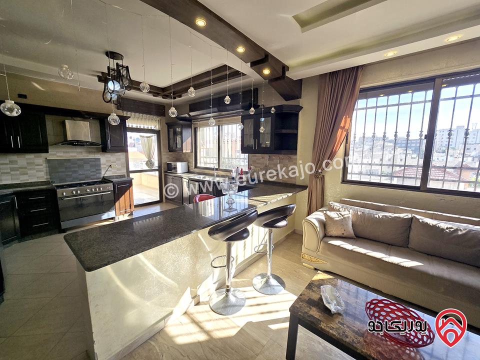 شقة مفروشة مساحة 220م طابق ثالث للإيجار في عمان - أم السماق