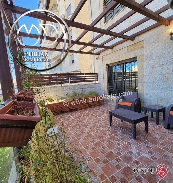 شقة شبه ارضي مفروشة للبيع في عمان - خلدا مساحة 225م مع ترس 50م تشطيبات و ديكورات سوبر ديلوكس بسعر مميز جداً