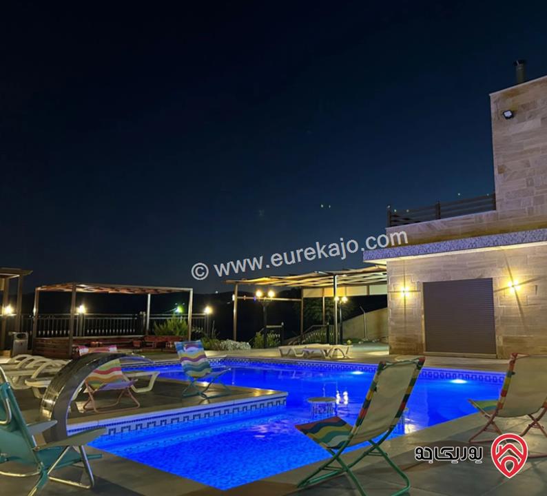 مزرعة مساحة الأرض 3500م والبناء 160م للبيع في جرش - دحل