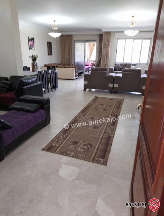 شقة مفروشة شبه أرضية مساحة 230م للايجار في عمان - عبدون